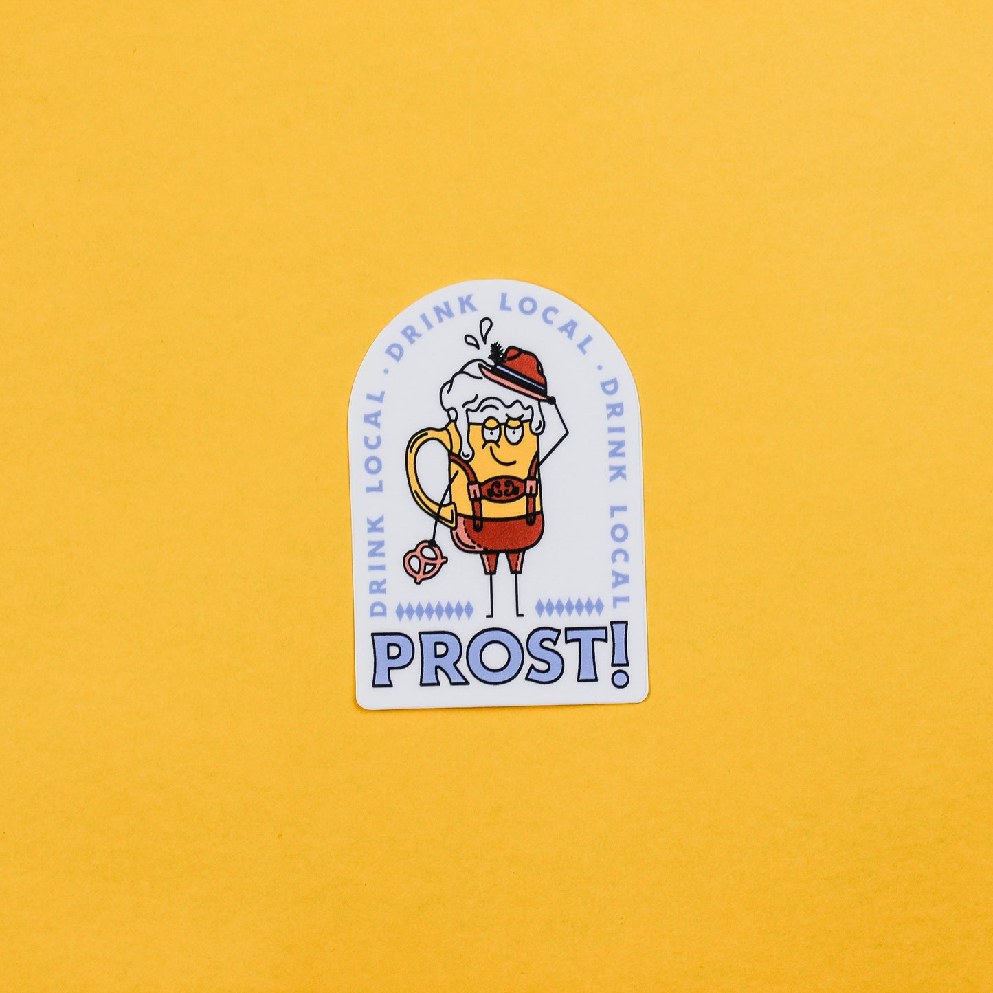 Oktoberfest Craft Beer Sticker - Lederhosen
