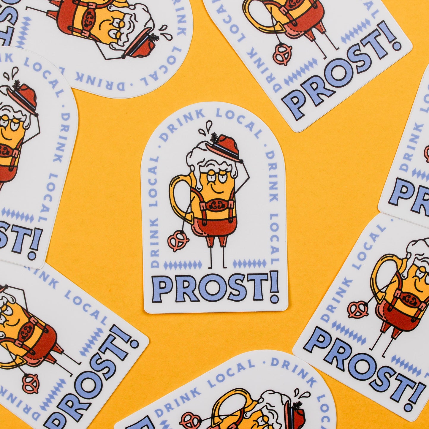Oktoberfest Craft Beer Sticker - Lederhosen