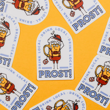 Oktoberfest Craft Beer Sticker - Lederhosen