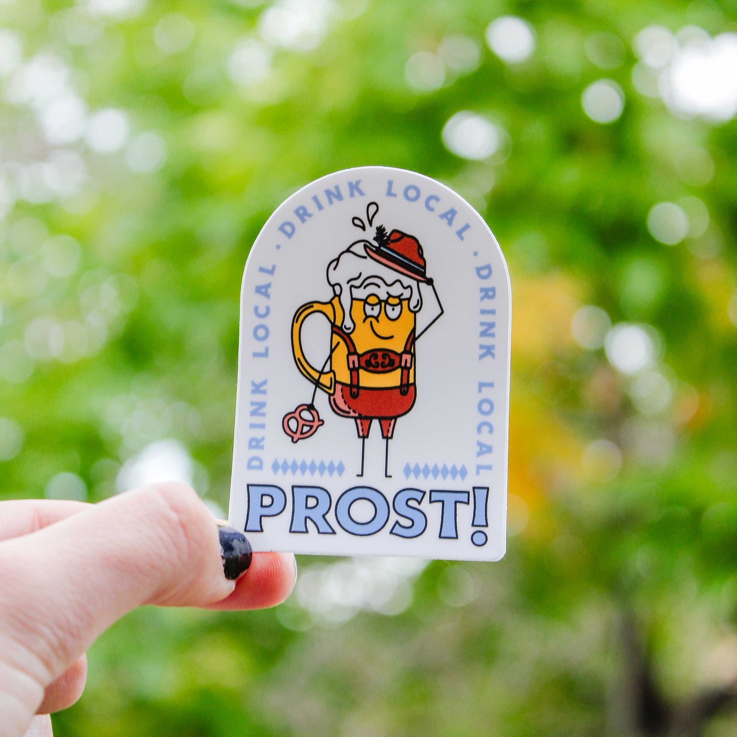 Oktoberfest Craft Beer Sticker - Lederhosen