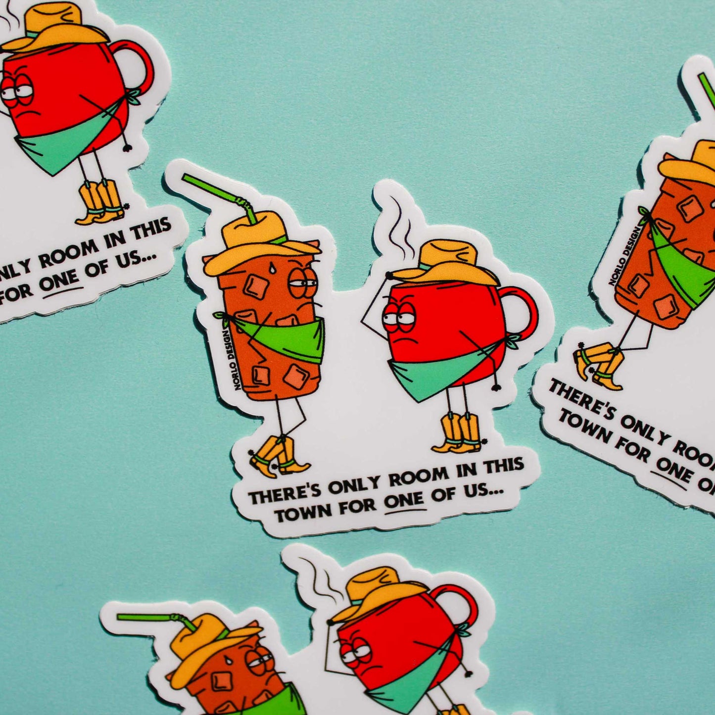 Wild West Coffee Vinyl Sticker